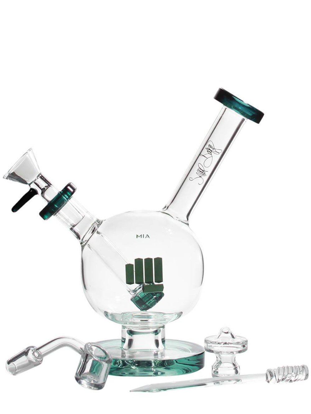Teal Snoop Dogg Pounds MIA Bong / Rig