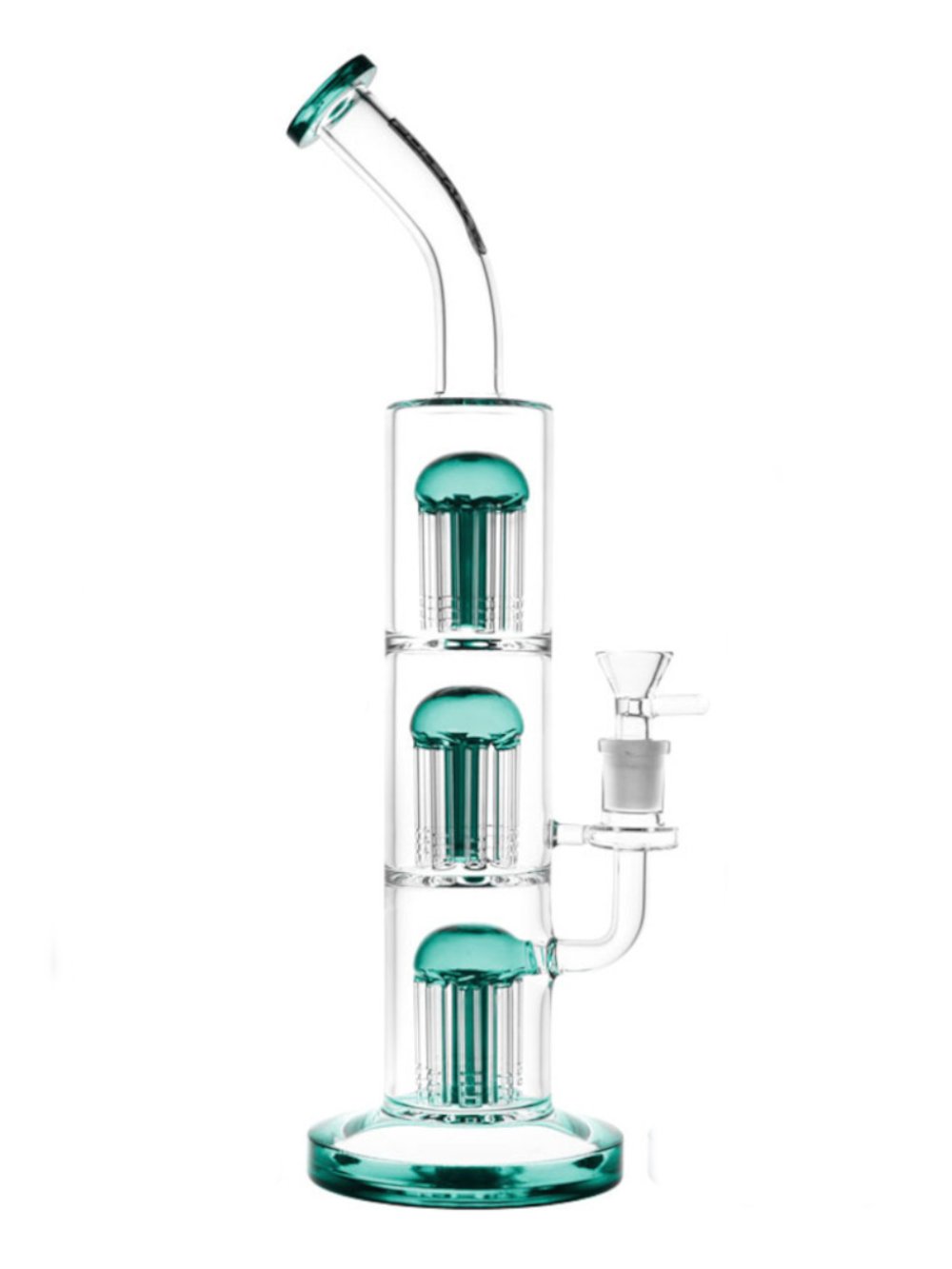 Triple Perc Bong Pulsar Fat Buddha Glass