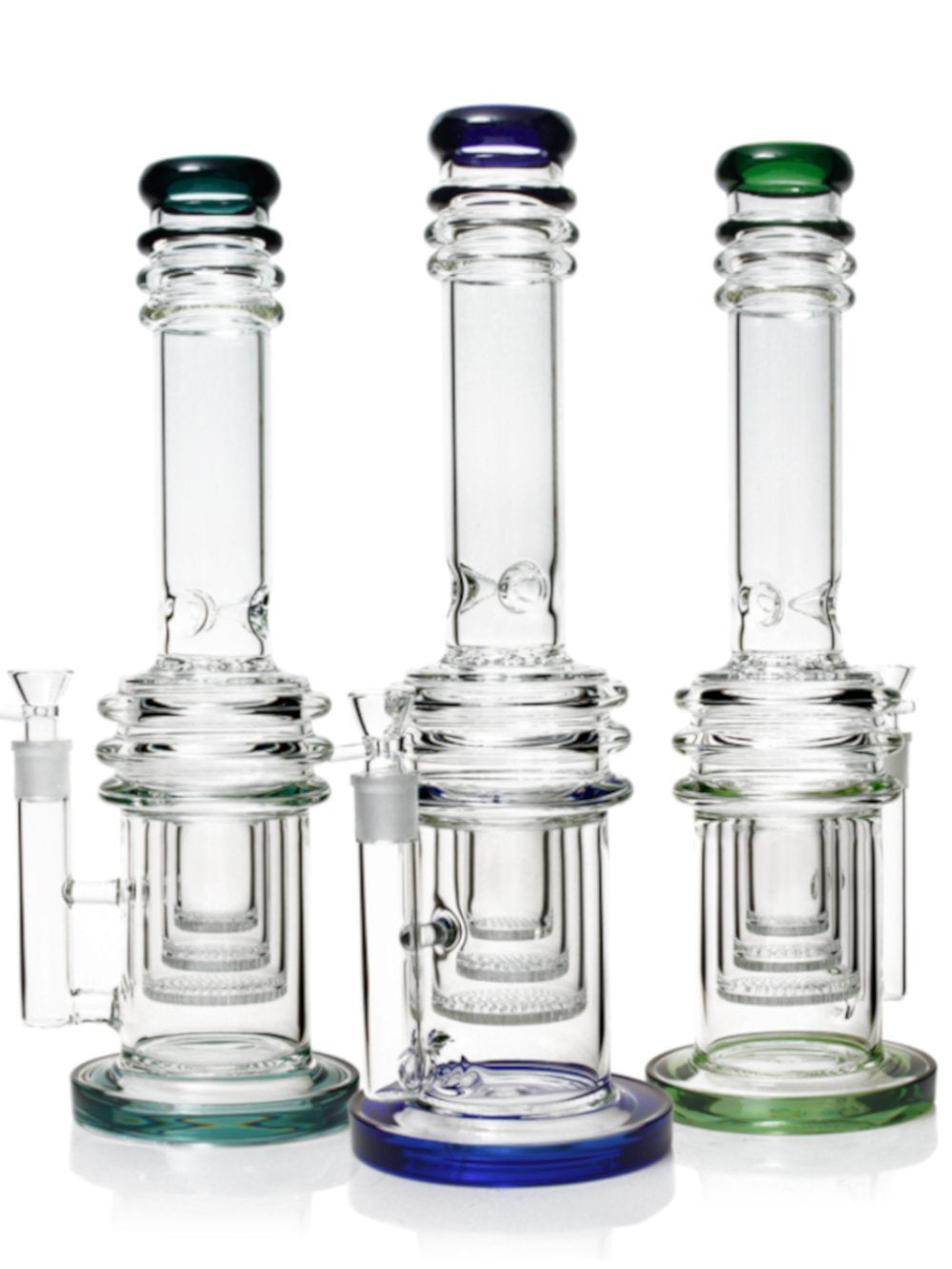 Fat Buddha Glass Bong Triple Honeycomb Bong