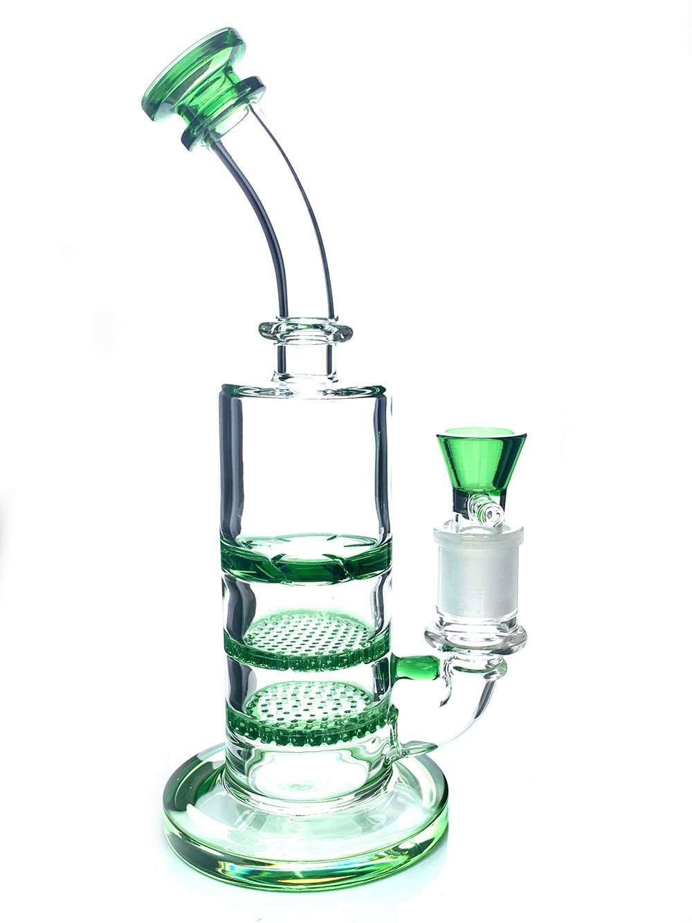 Triple Perc Lean Back Bong