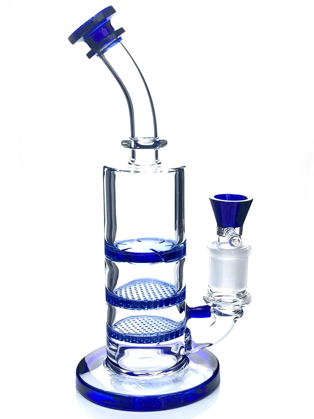 Triple Perc Lean Back Bong