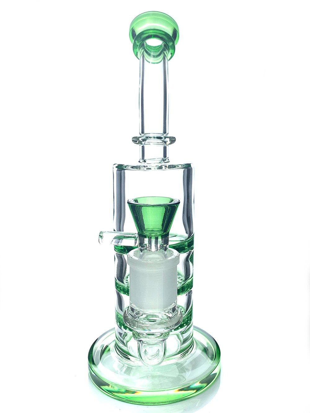 Triple Perc Lean Back Bong