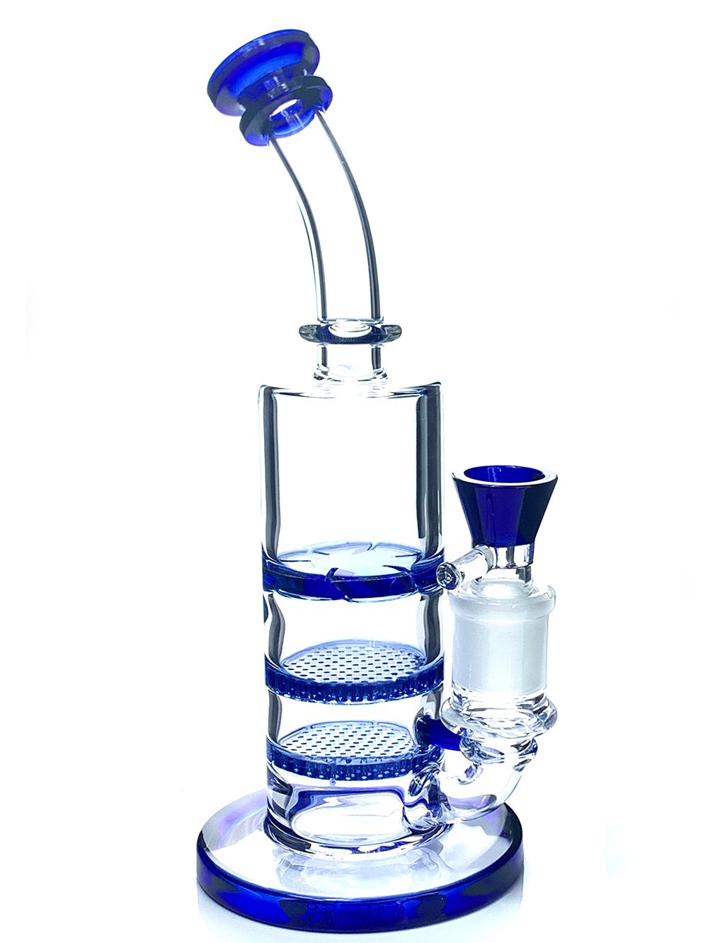 Triple Perc Lean Back Bong