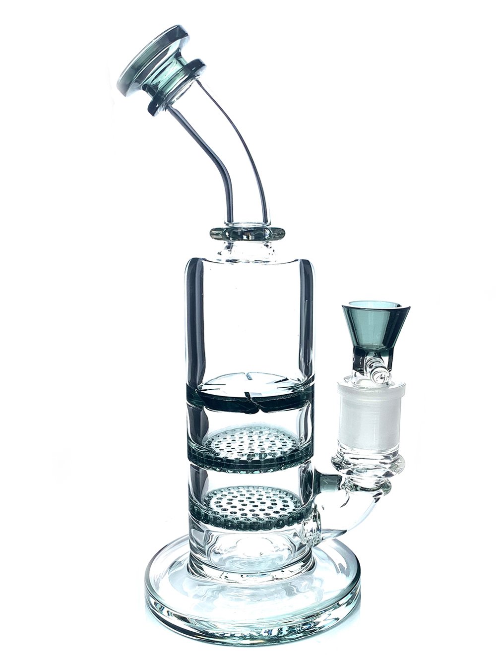 Triple Perc Lean Back Bong