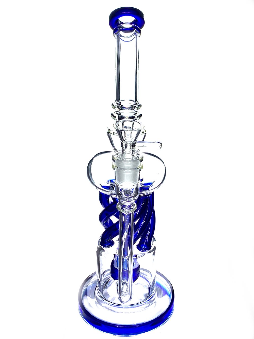 Twisted Disc Bong Fat Buddha Glass