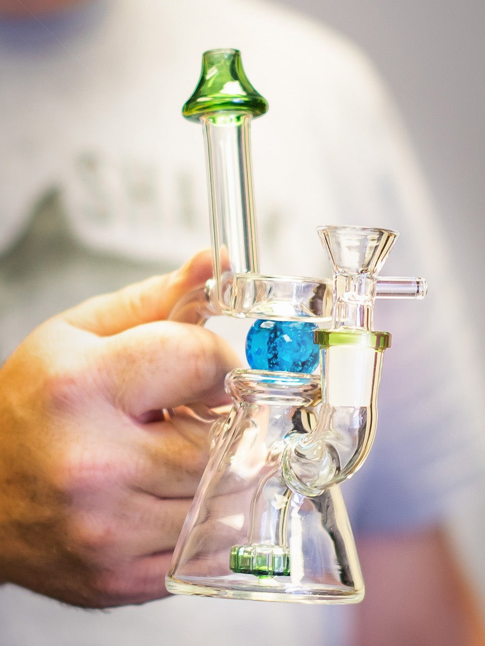 Pulsar Bong UV Marble Bong