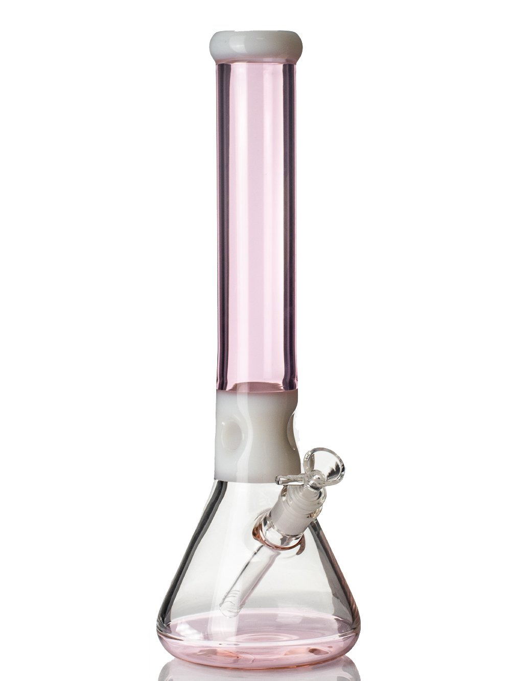 Pretty Pink Beaker Bong Fat Buddha Glass