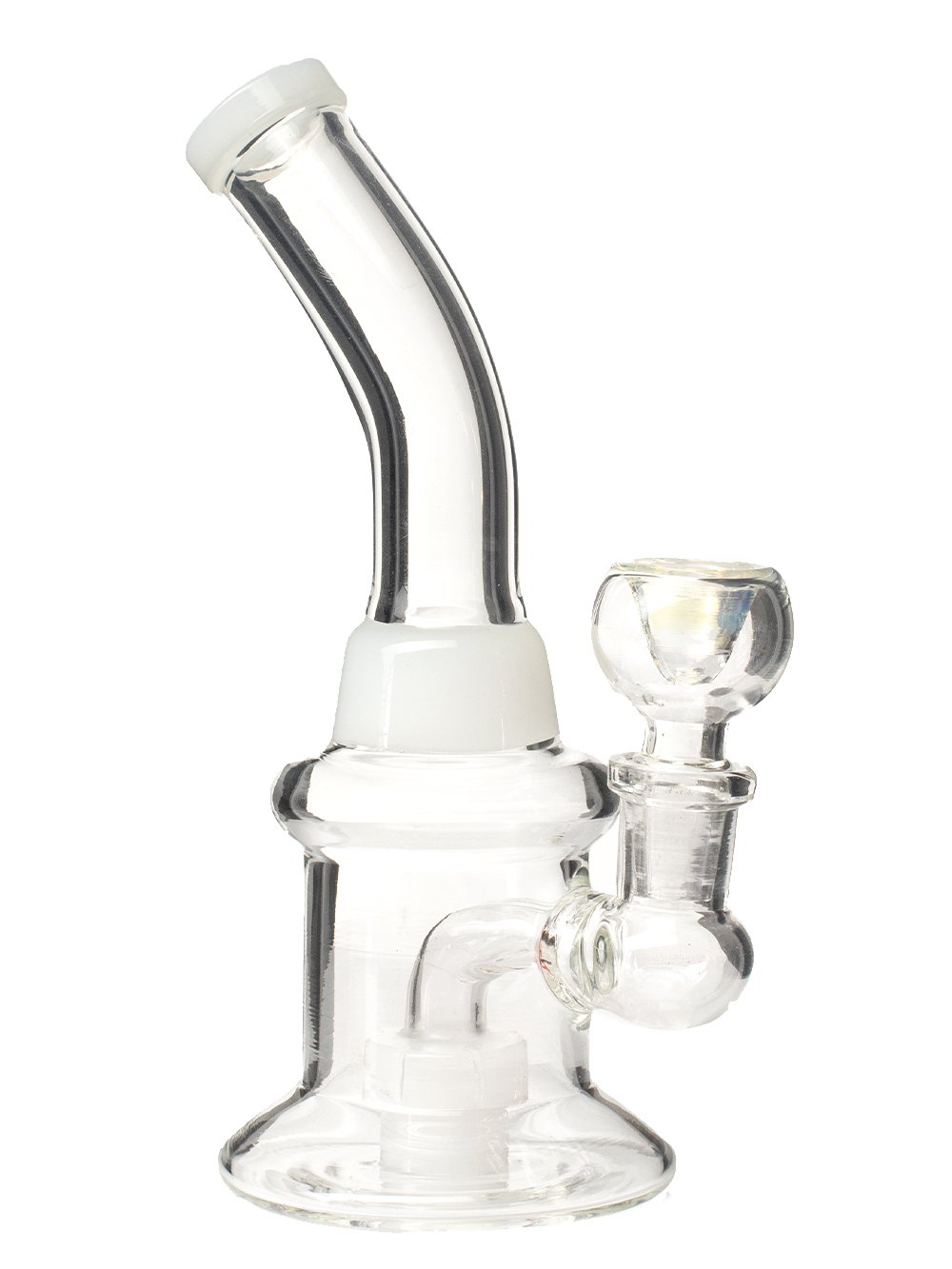White 6" Mini Traveler Bong