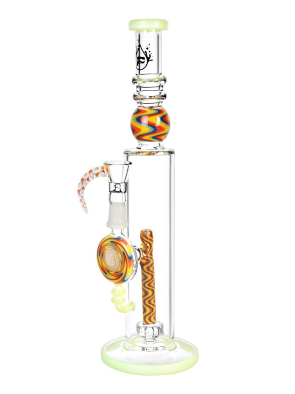 Wig Wag Straight Bong Fat Buddha Glass