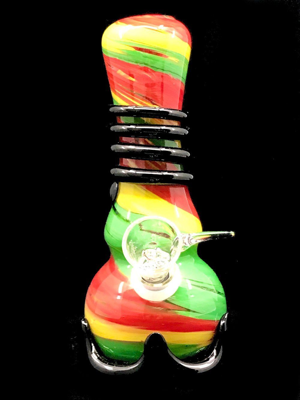 Fat Buddha Glass Bong with Base