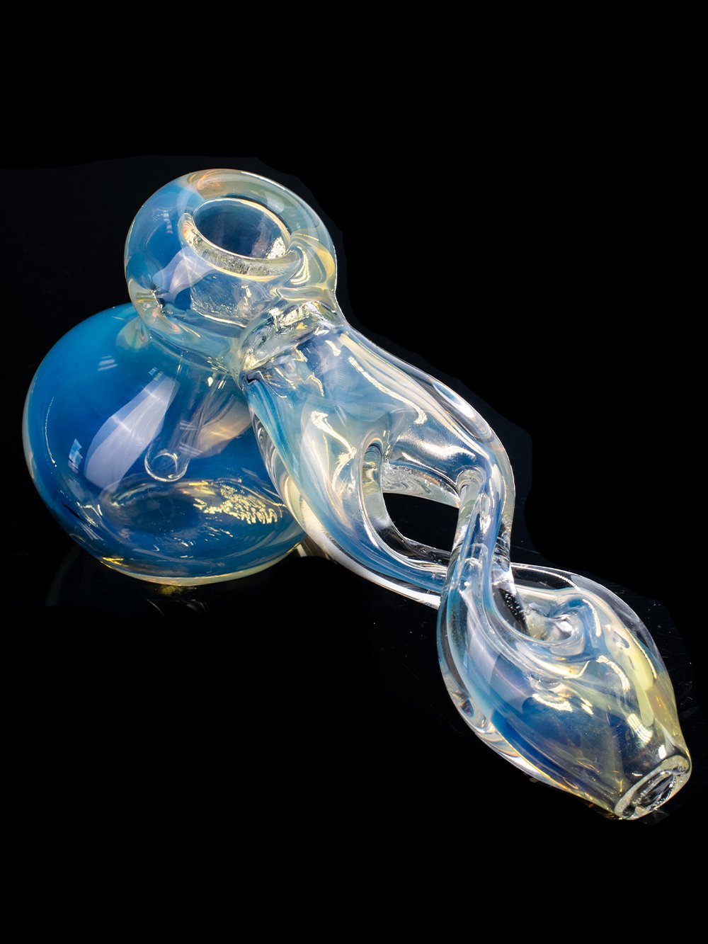 Color Channing Twist Bubbler Fat Buddha Glass
