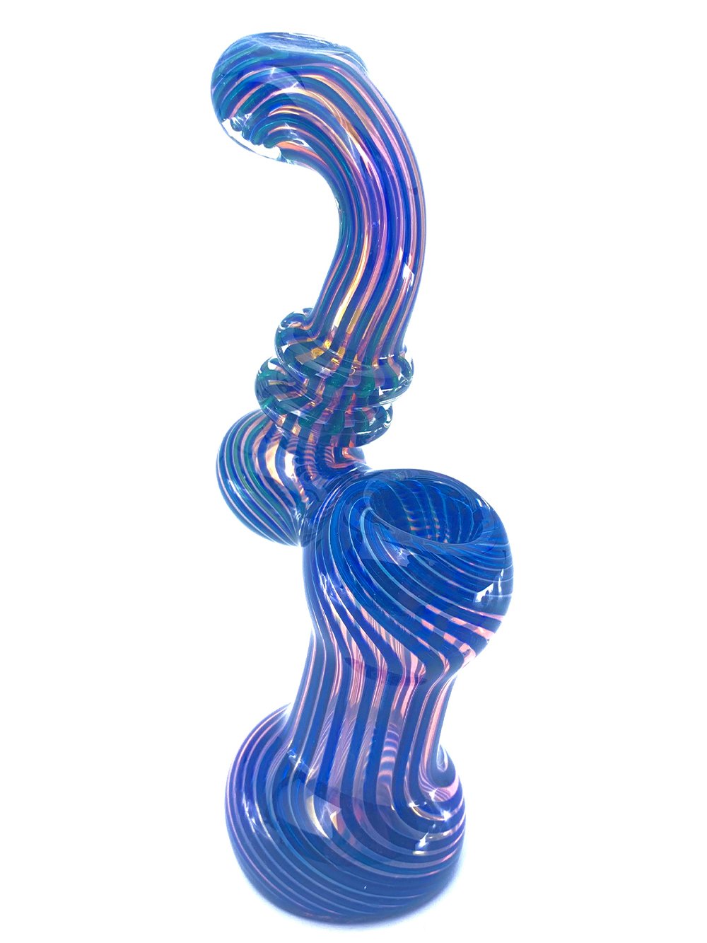 Golden Glass Bubbler Fat Buddha Glass