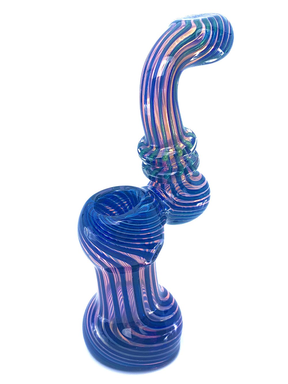 Golden Glass Bubbler Fat Buddha Glass