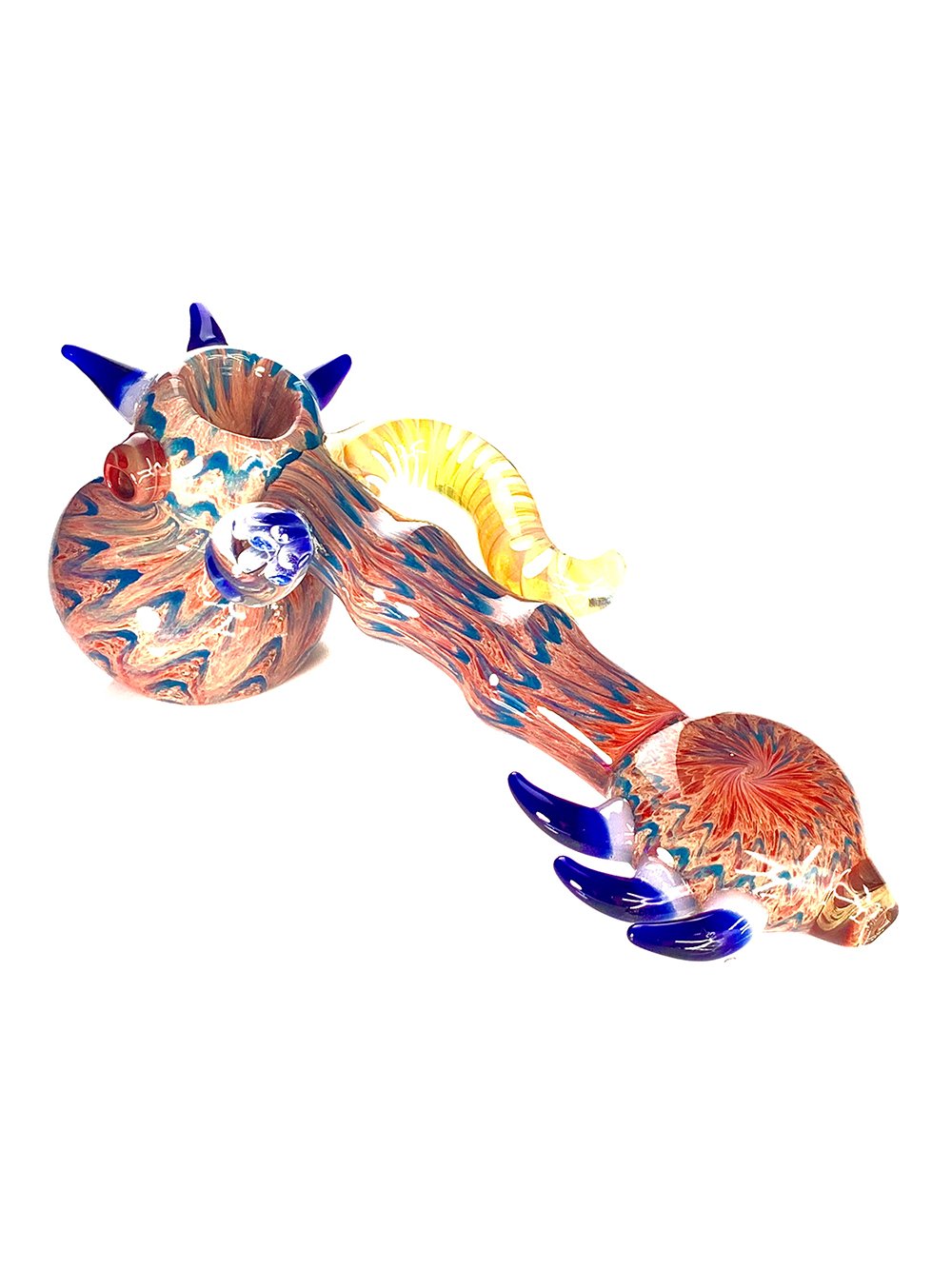 Horny Rose Hammer Bubbler Fat Buddha Glass