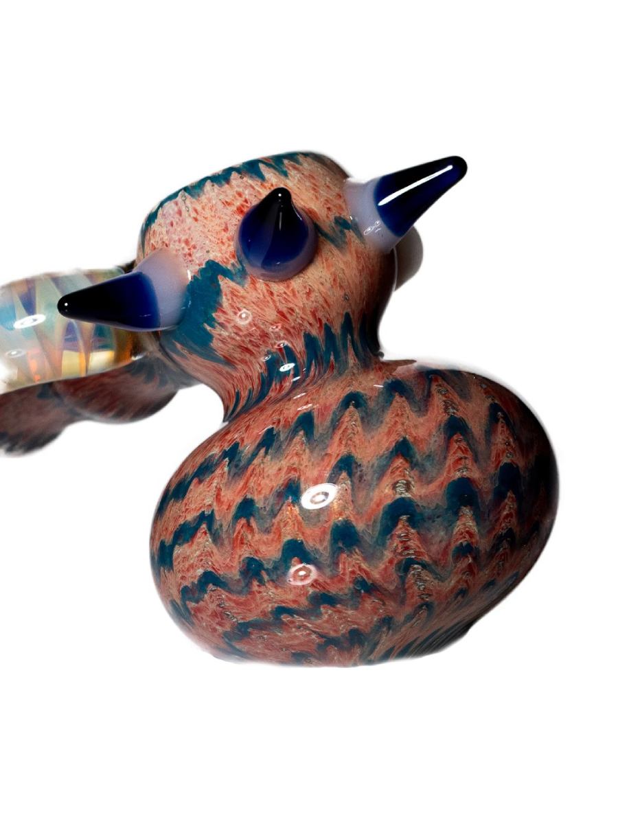 Fat Buddha Glass Bubbler Horny Rose Hammer Bubbler