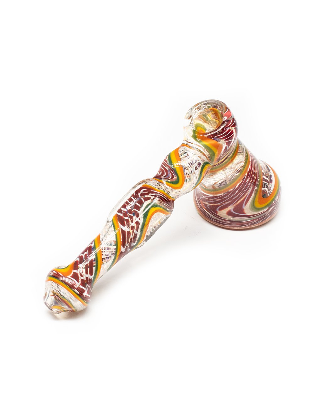 Stone Face MOAI Hammer Bubbler Fat Budha Glass