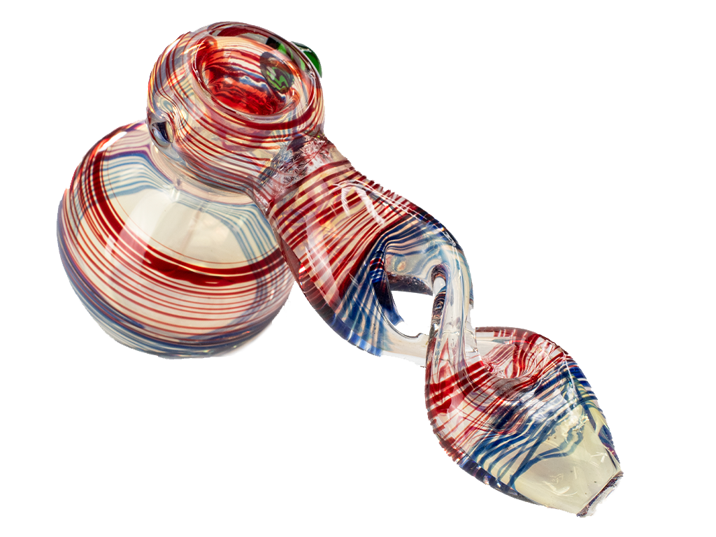 Twisted Body Bubbler Fat Buddha Glass