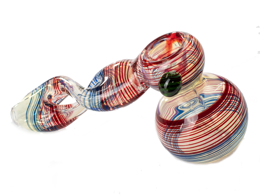 Twisted Body Bubbler Fat Buddha Glass