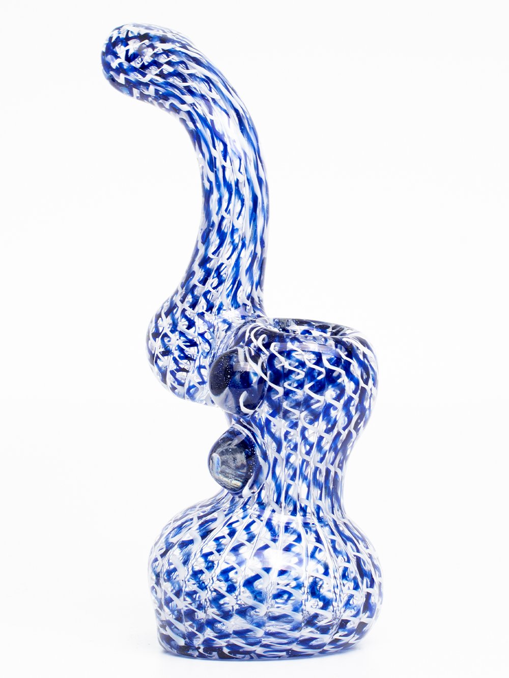 Fat Buddha Glass Bubbler Twisted Cane Bubbler