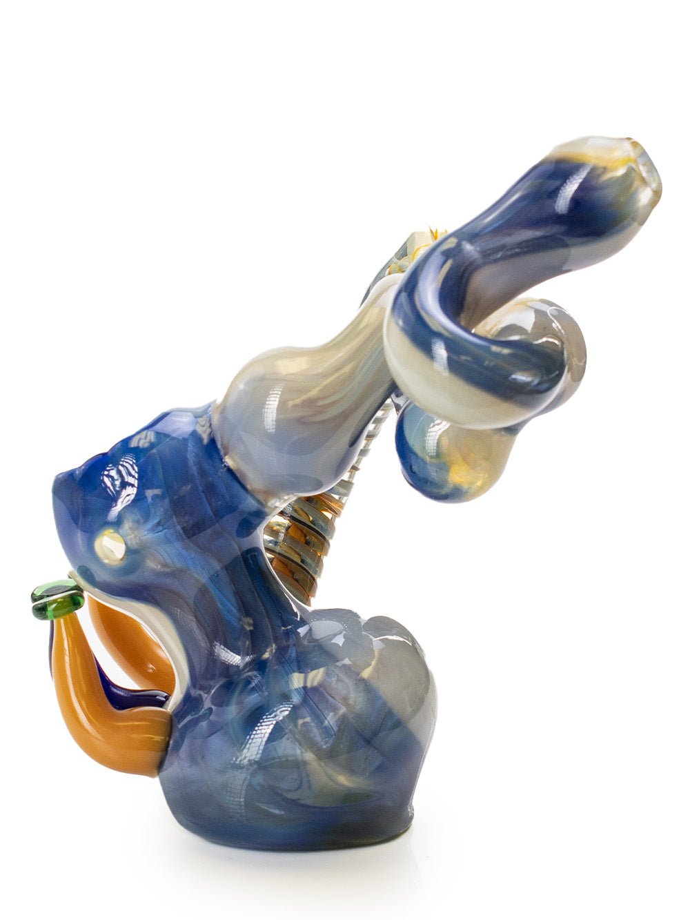 Fat Buddha Glass Bubbler Twisted Mushroom Bubbler