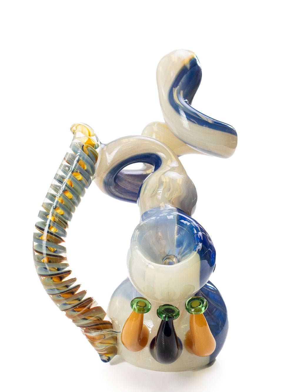 Fat Buddha Glass Bubbler Twisted Mushroom Bubbler