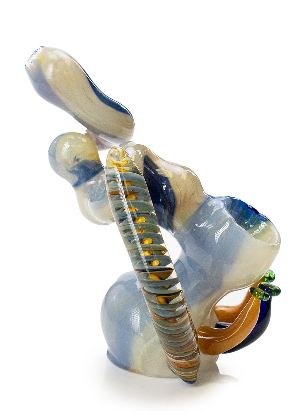Fat Buddha Glass Bubbler Twisted Mushroom Bubbler