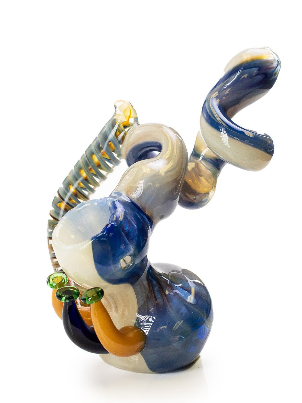 Fat Buddha Glass Bubbler Twisted Mushroom Bubbler