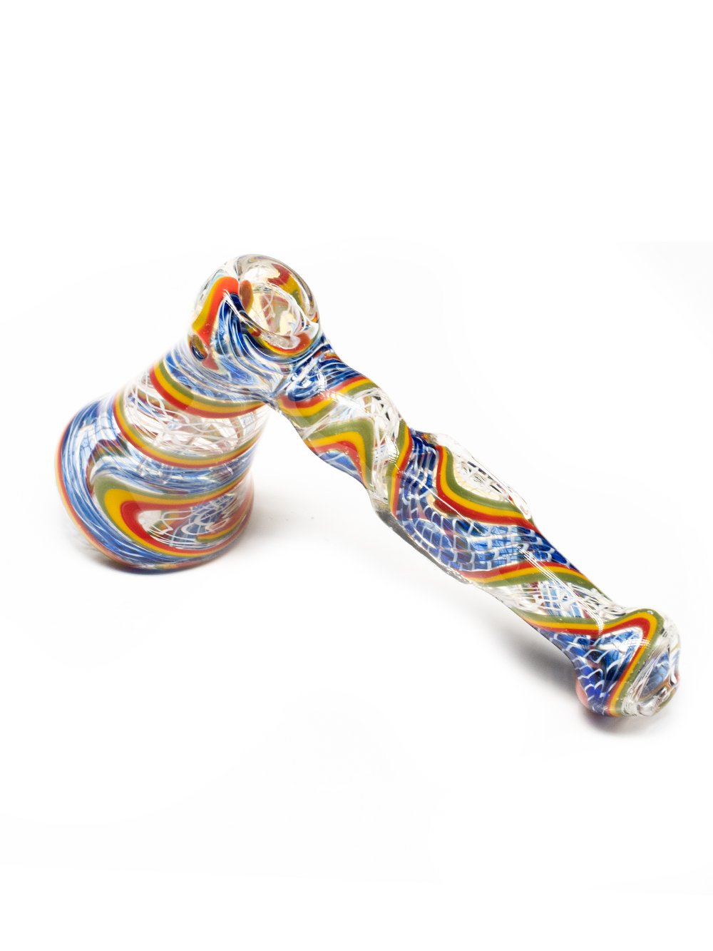 Stone Face MOAI Hammer Bubbler Fat Budha Glass