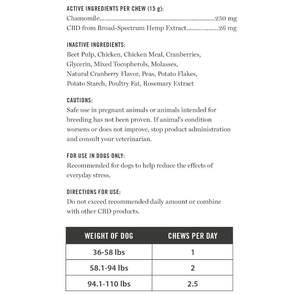 Martha Stewart CBD Calm Baked Dog Chew L