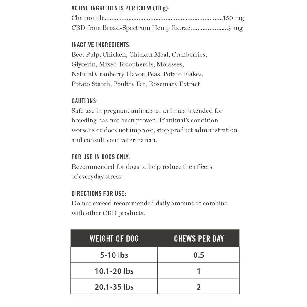 Martha Stewart CBD Calm Baked Dog Chew S/M