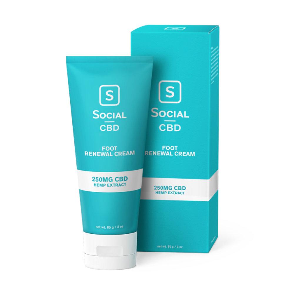 Social CBD CBD CBD Foot Renewal Cream