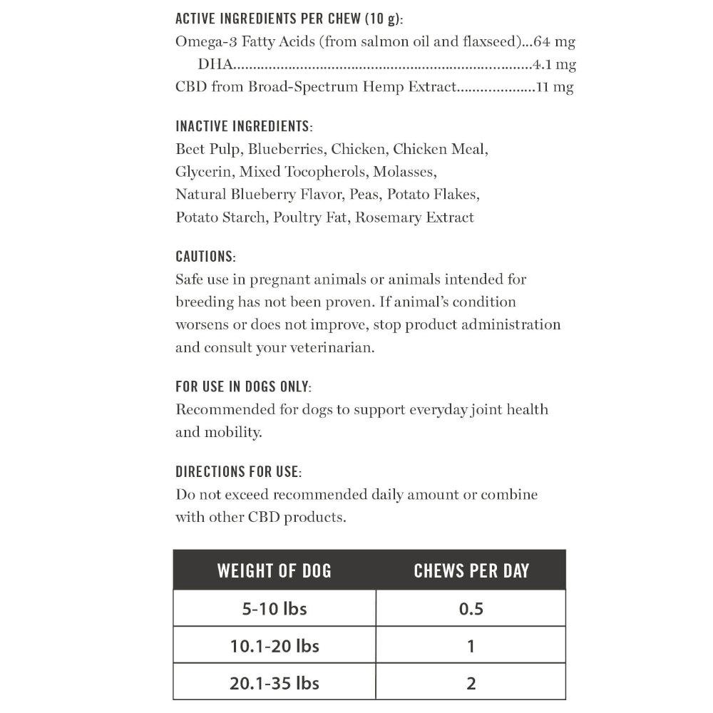 Martha Stewart CBD Mobility Baked Dog Chew S/M