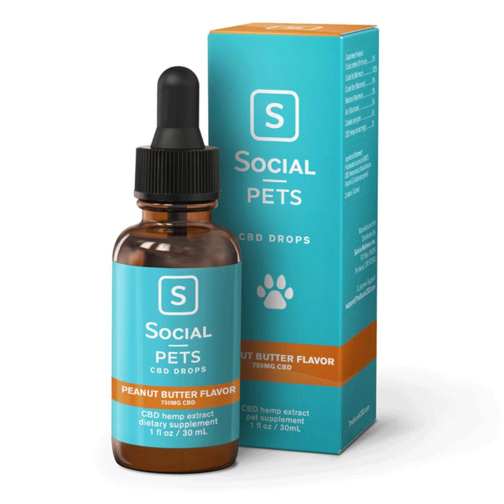 Social CBD CBD Pet Peanut Butter Drops