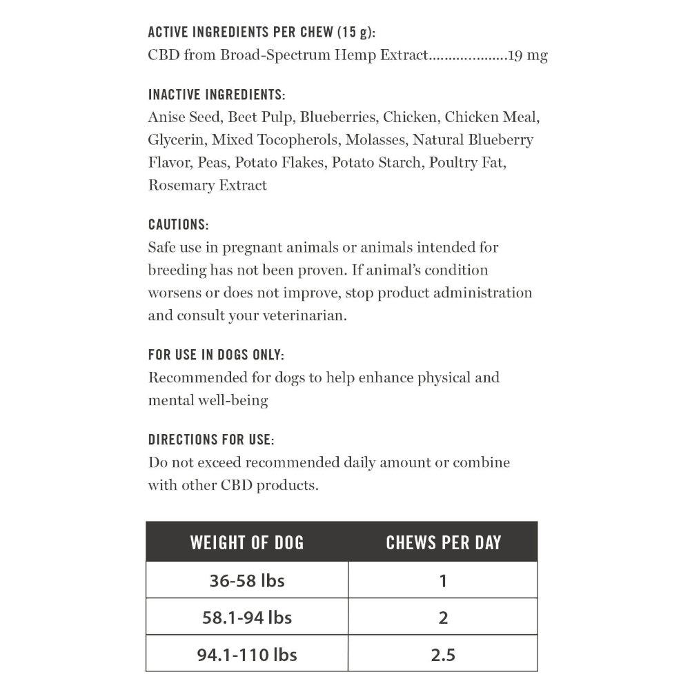 Martha Stewart CBD Wellness Baked Dog Chew L