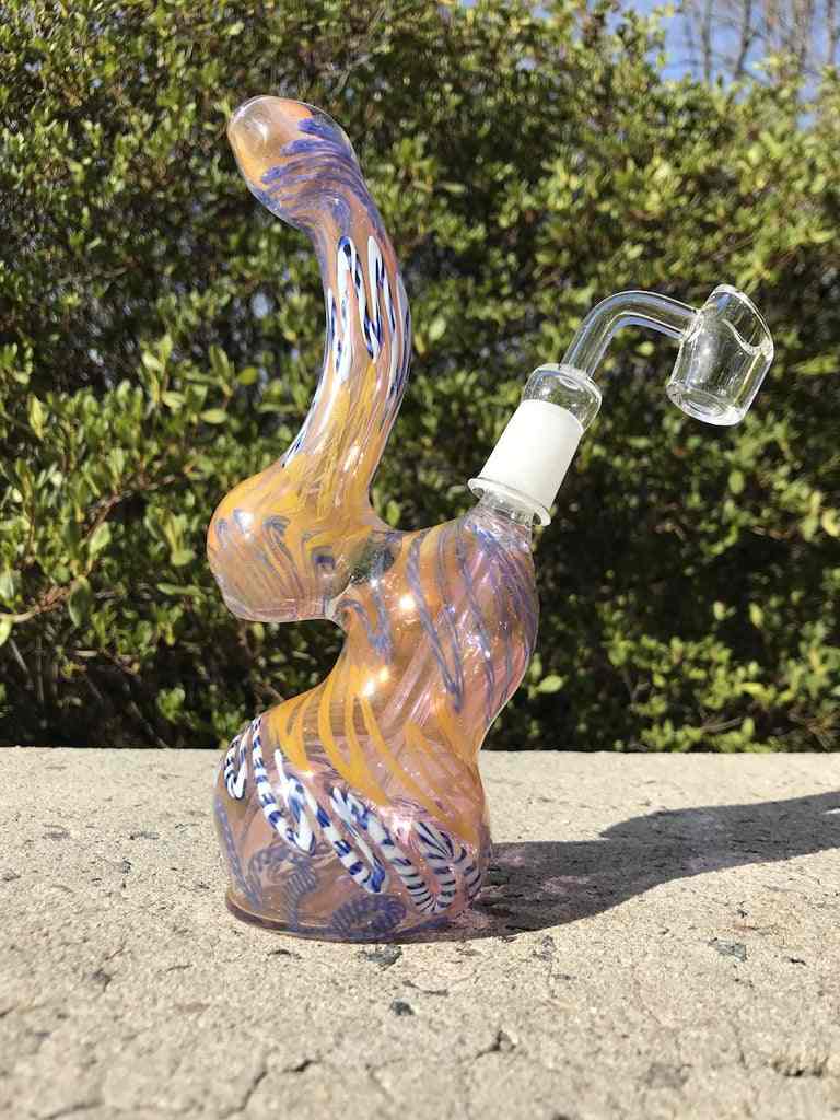 Fat Buddha Glass Color Changing Bubbler with 14mm Quartz Banger