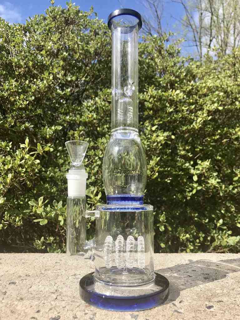 Fat Buddha Glass Glass Bong with Dome & Coil Percolators