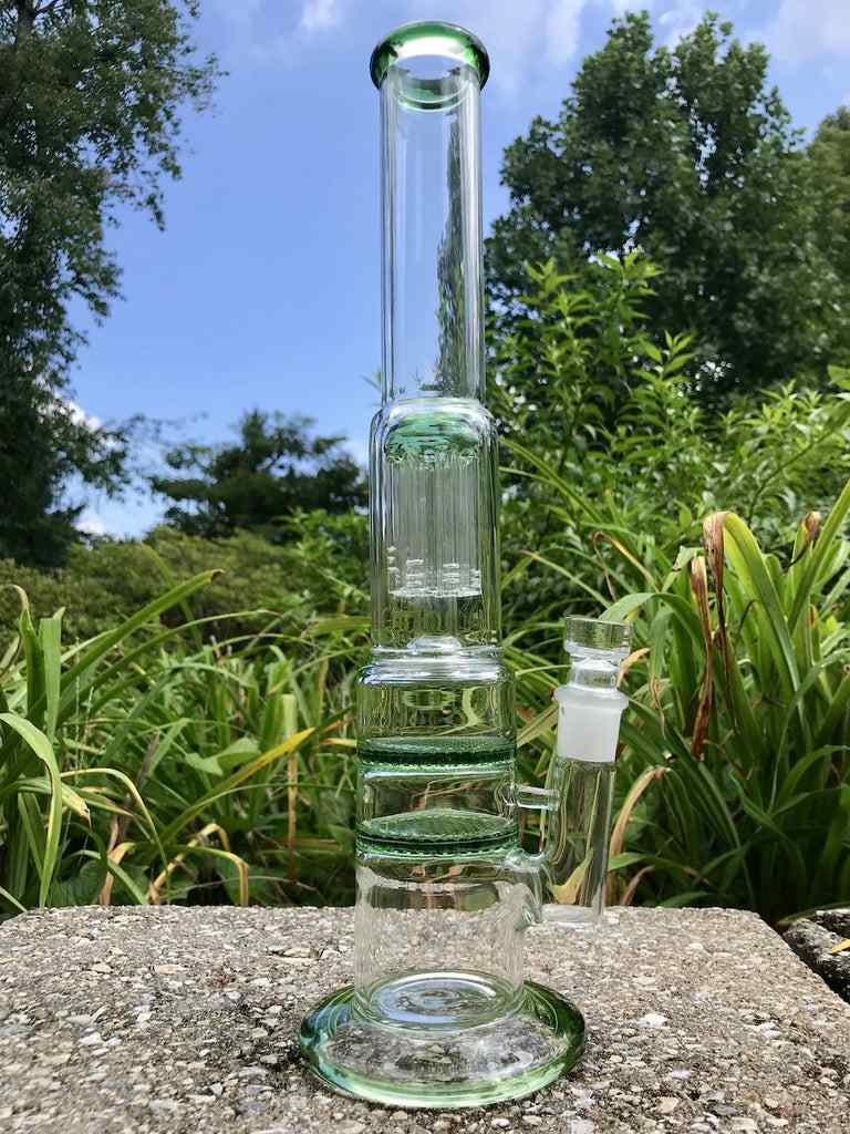 Fat Buddha Glass Glass Bong with triple percolators