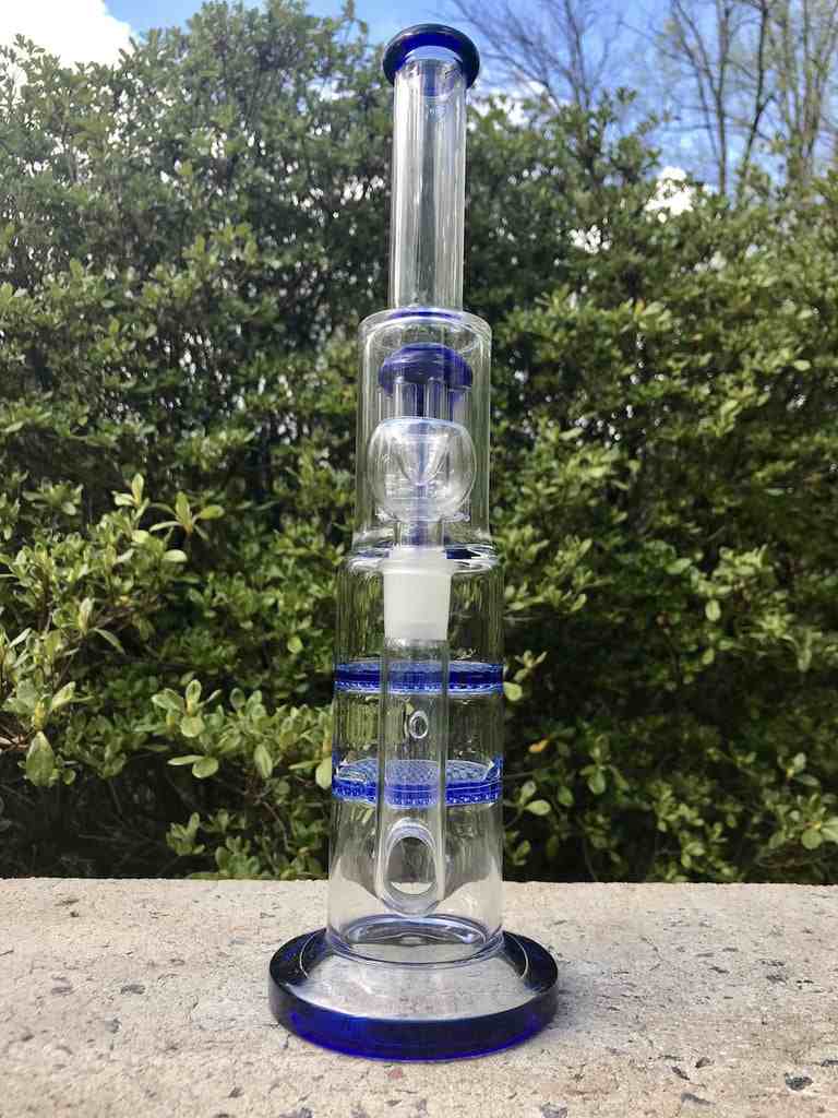 Fat Buddha Glass Glass Bong with triple percolators
