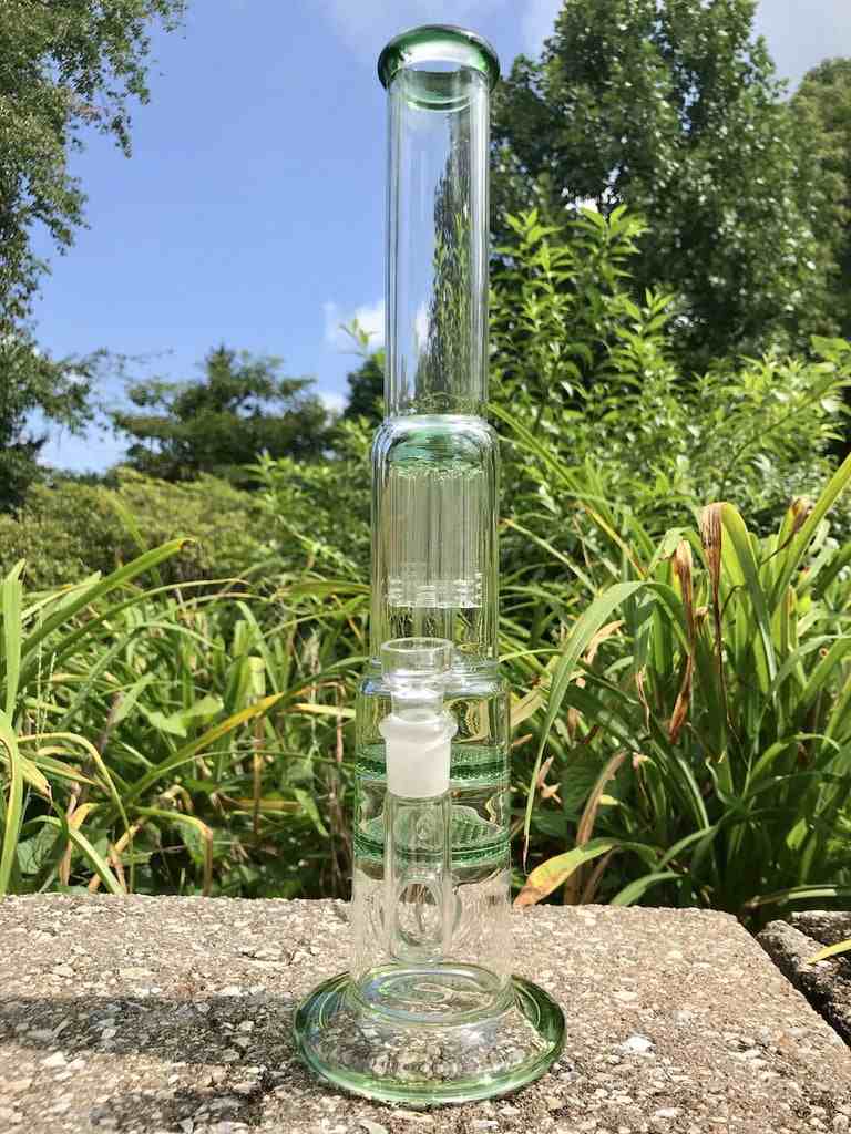 Fat Buddha Glass Glass Bong with triple percolators