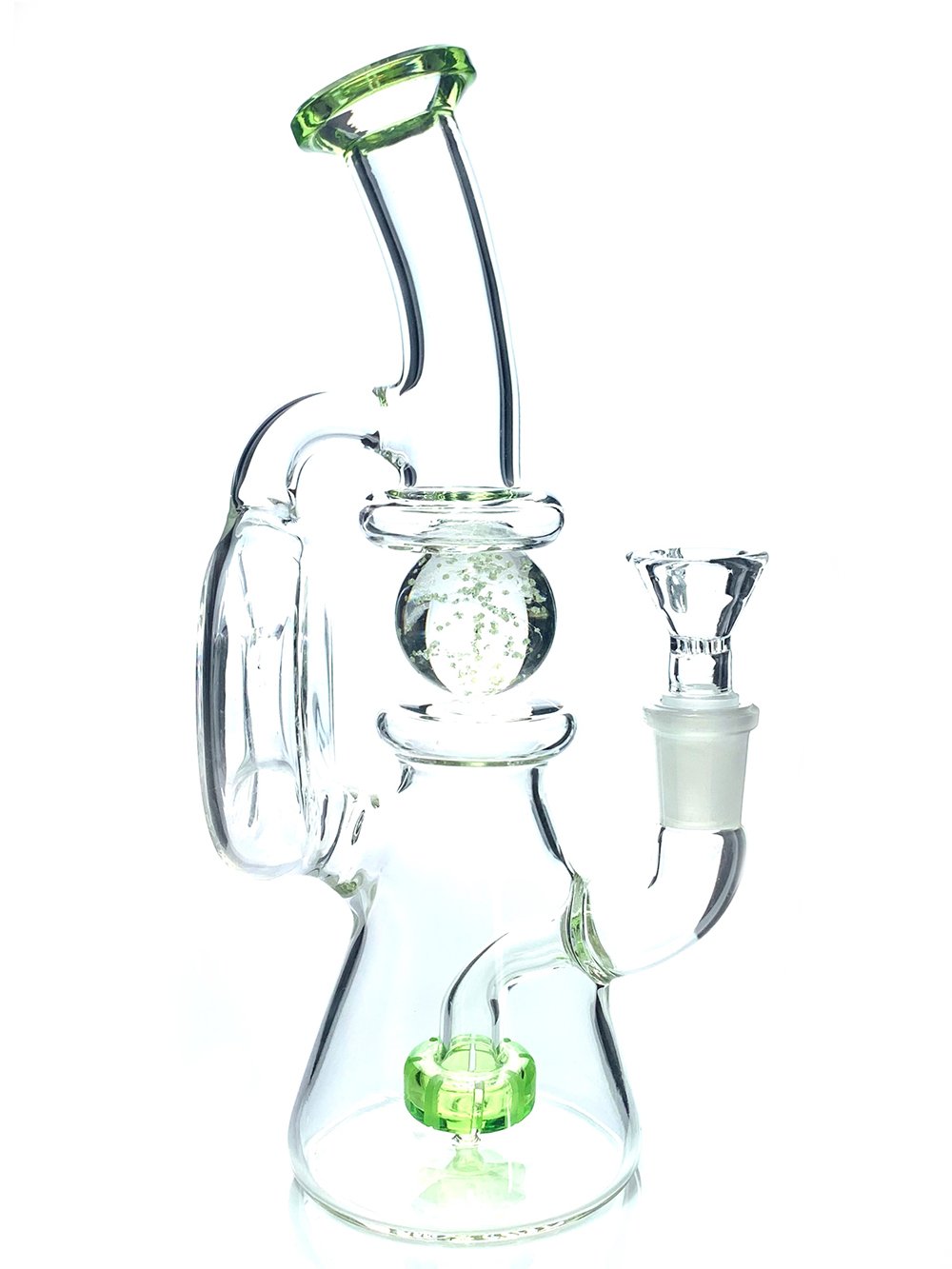 Glow In The Dark Crystal Ball Recycler Fat Budhha Glass