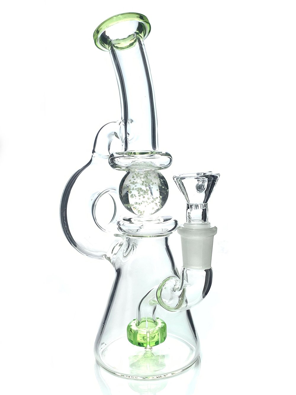 Glow In The Dark Crystal Ball Recycler Fat Budhha Glass