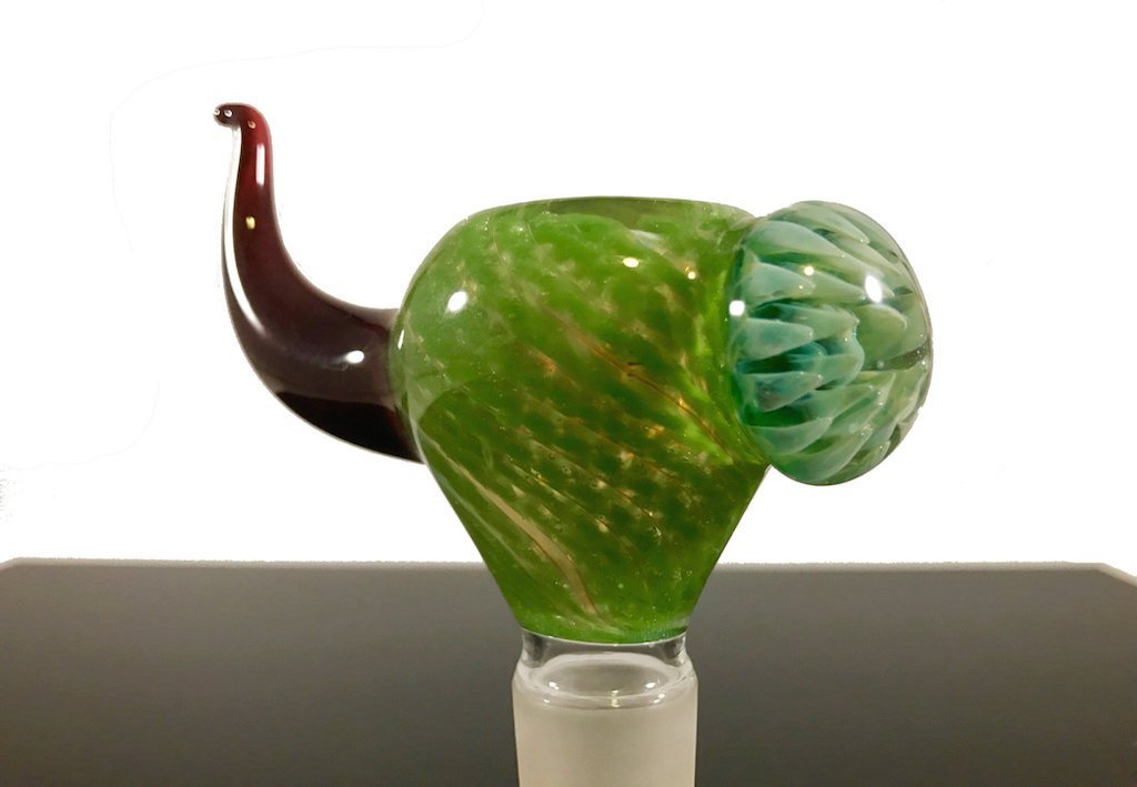 Green Glass Bowl