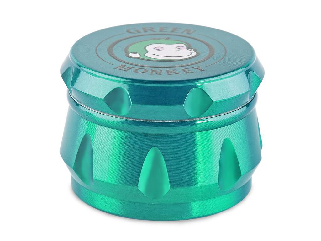 Green Monkey Capuchin 50 mm Grinder Fat Buddha Glass