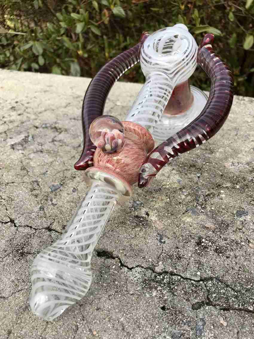 Fat Buddha Glass Horn Hammer Bubbler
