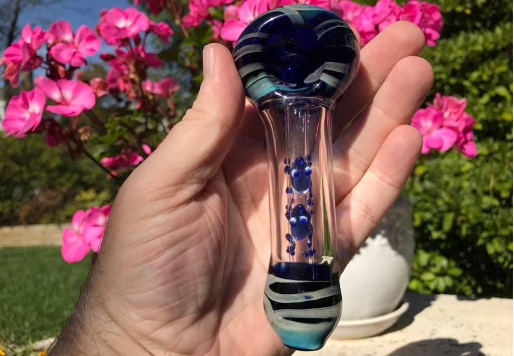 Fat Buddha Glass Inside Out Frog Glass Pipe