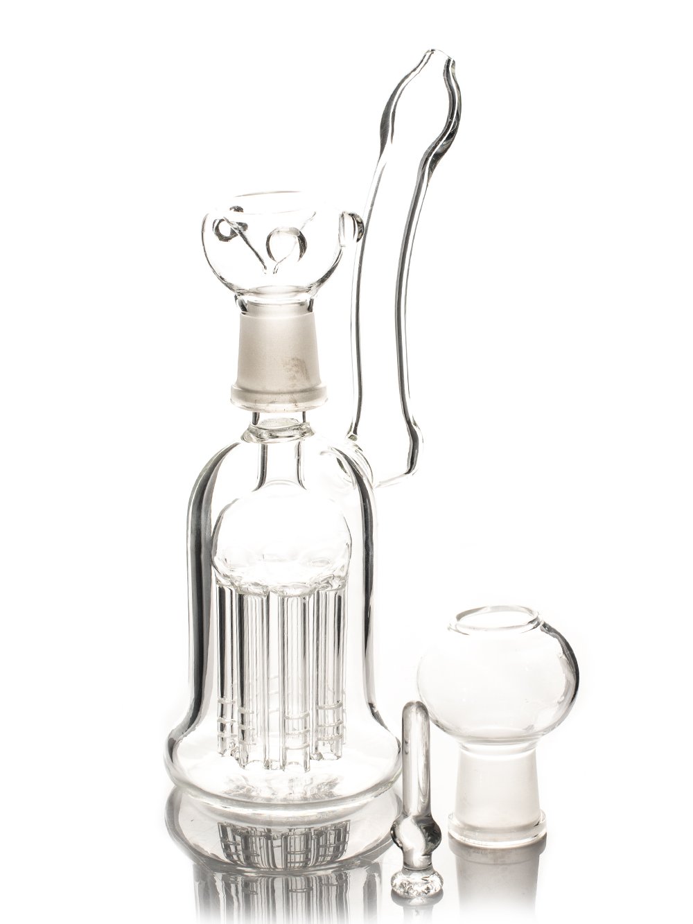 Dual Function Oil Rig Bong Fat Buddha Glass