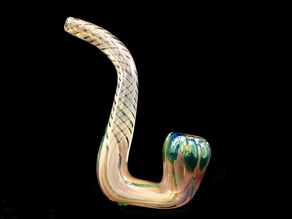24K Classic U Sherlock Pipe Fat Buddha Glass