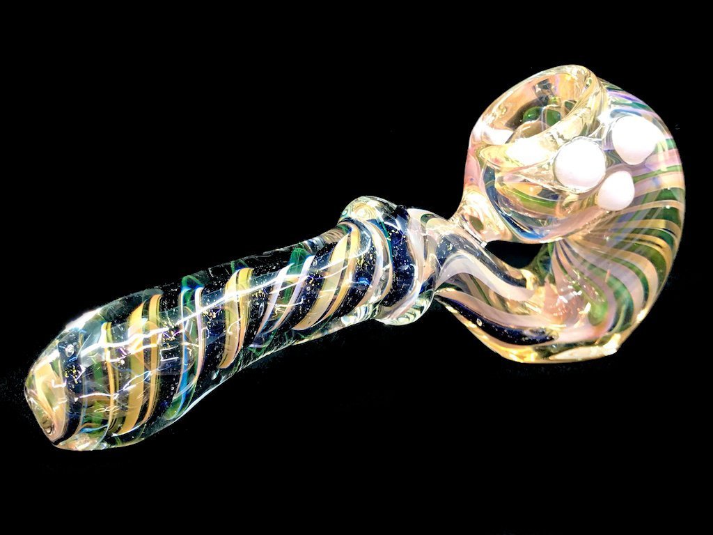 24k Gold Sherlock Pipe Fat Buddha Glass