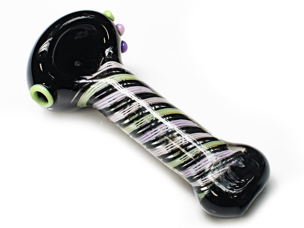 3 Color Slyme Glass Pipe Fat Buddha Glass