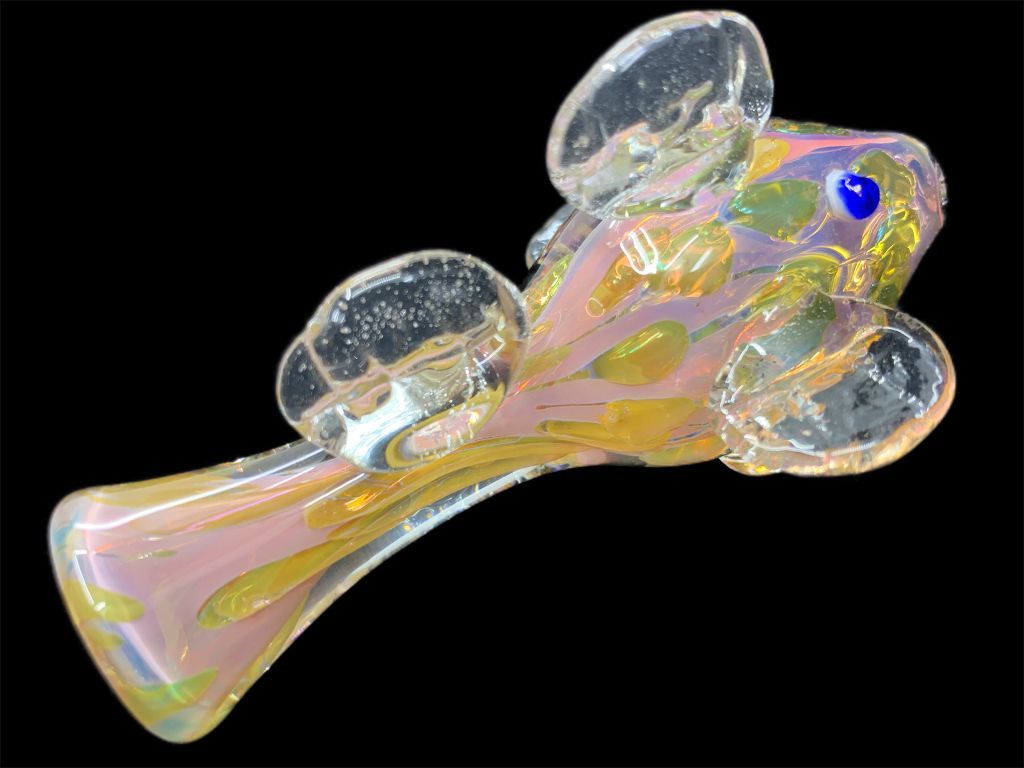 Fish Chillum One Hitter Fat Buddha Glass